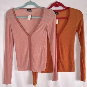 Long sleeve thermal bodycon shirts